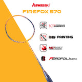 Firefox 570 Unstrung Badminton Racket(Orange) - 3U/G1