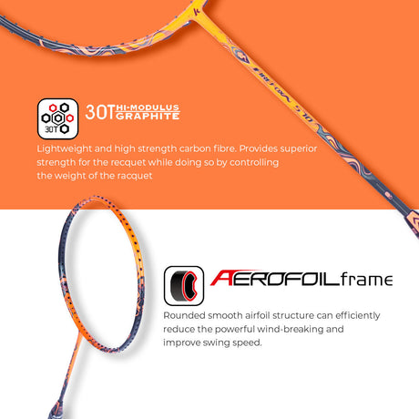 Firefox 570 Unstrung Badminton Racket(Orange) - 3U/G1