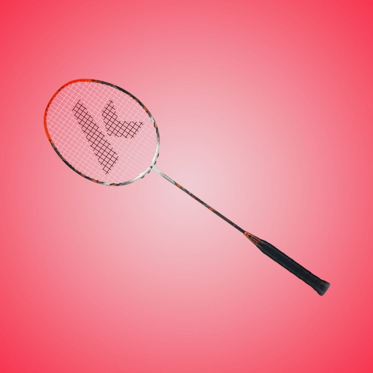 Force F7 Unstrung Badminton Racket (Orange) - 3U/G1