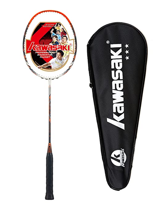 Force F7 Unstrung Badminton Racket (Orange) - 3U/G1