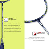 Nezer 19 II Unstrung Badminton Racket(Red/Green)-3U/G1