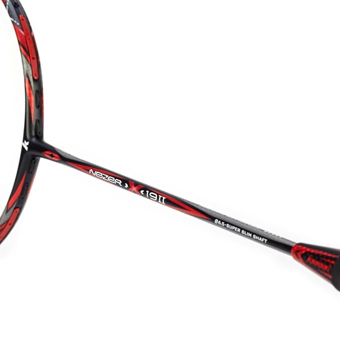 Nezer 19 II Unstrung Badminton Racket(Red/Green)-3U/G1