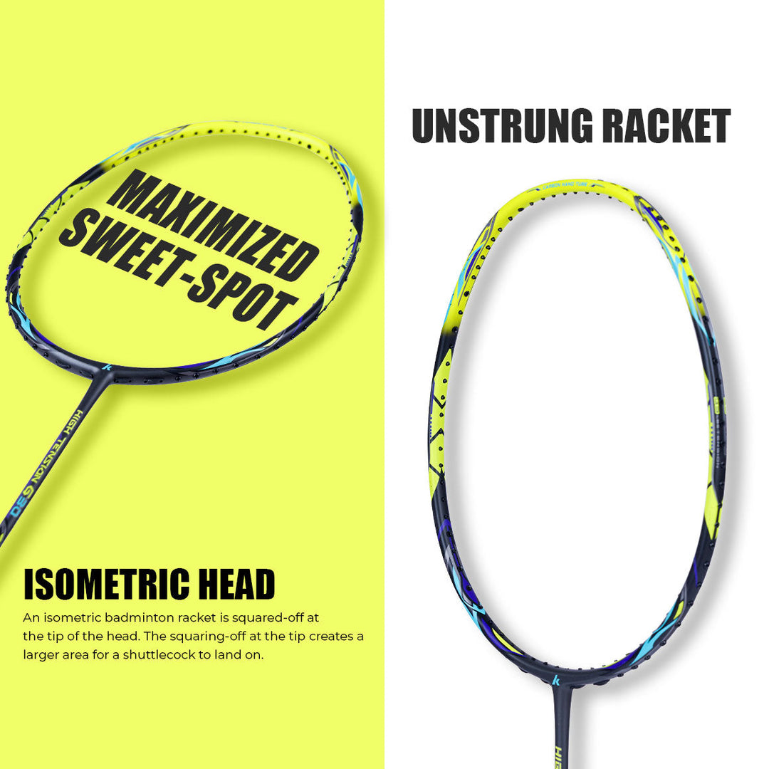 High Tension G30 Unstrung Badminton Racket(Green)- 4U/G1