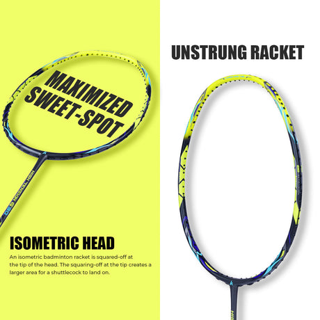 High Tension G30 Unstrung Badminton Racket(Green)- 4U/G1