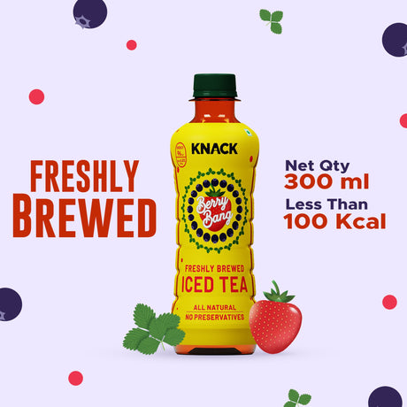 Knack Berry Bang Iced Tea (PET Bottle) 300ml Pack of 12