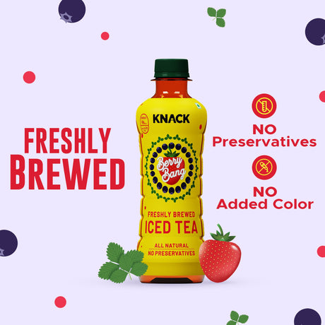 Knack Iced Tea (PET Mix) 300ml Pack of 12, 4 Unit/Flavor