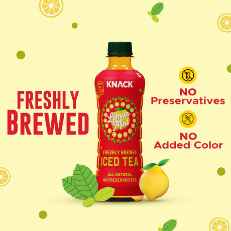Knack Iced Tea (PET Mix) 300ml Pack of 12, 4 Unit/Flavor