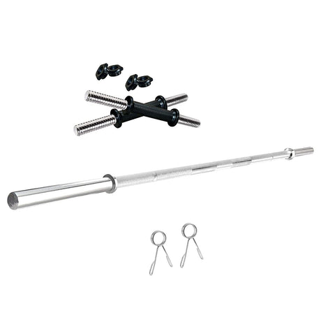 Kore 10-50 kg Home Gym Set with One 3 Ft Plain and One Pair Dumbbell Rods (COMBO43-WB-WA) | Kushal Rubber Industries / Kore F