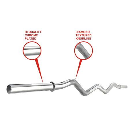 Kore 26MM Weight Lifting Bars for Home Gym Workout | Kushal Rubber Industries / Kore Fitness