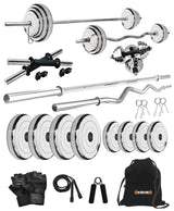 Kore Professional Steel 10-100 kg with One 3 Ft Curl + 5 Ft Plain Rod