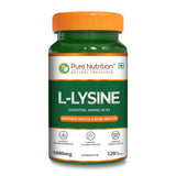 L-Lysine 1000mg Capsules  Immune Support, Muscle Strength & Calcium Utilization - Nutrition by Pure Nutrition