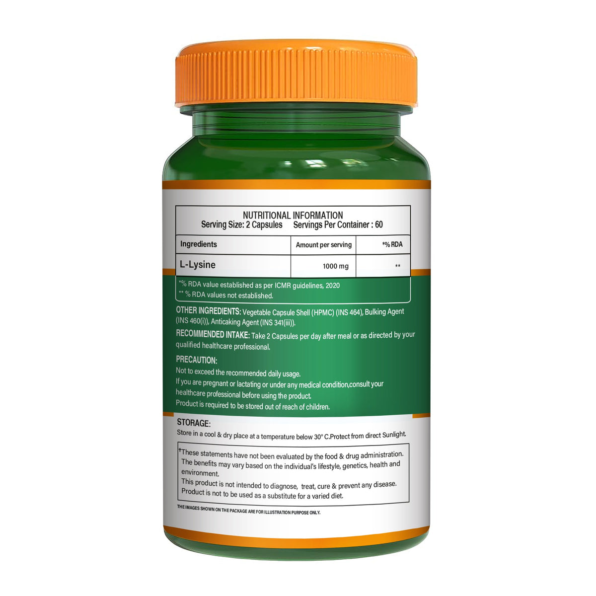 L-Lysine 1000mg Capsules  Immune Support, Muscle Strength & Calcium Utilization