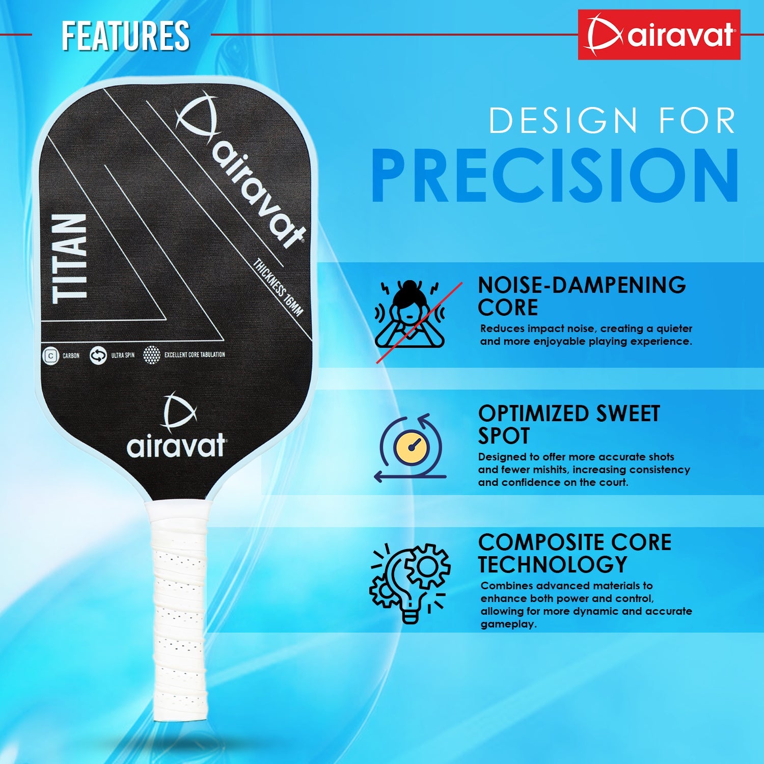 TITAN PICKLEBALL PADDLE (SET)