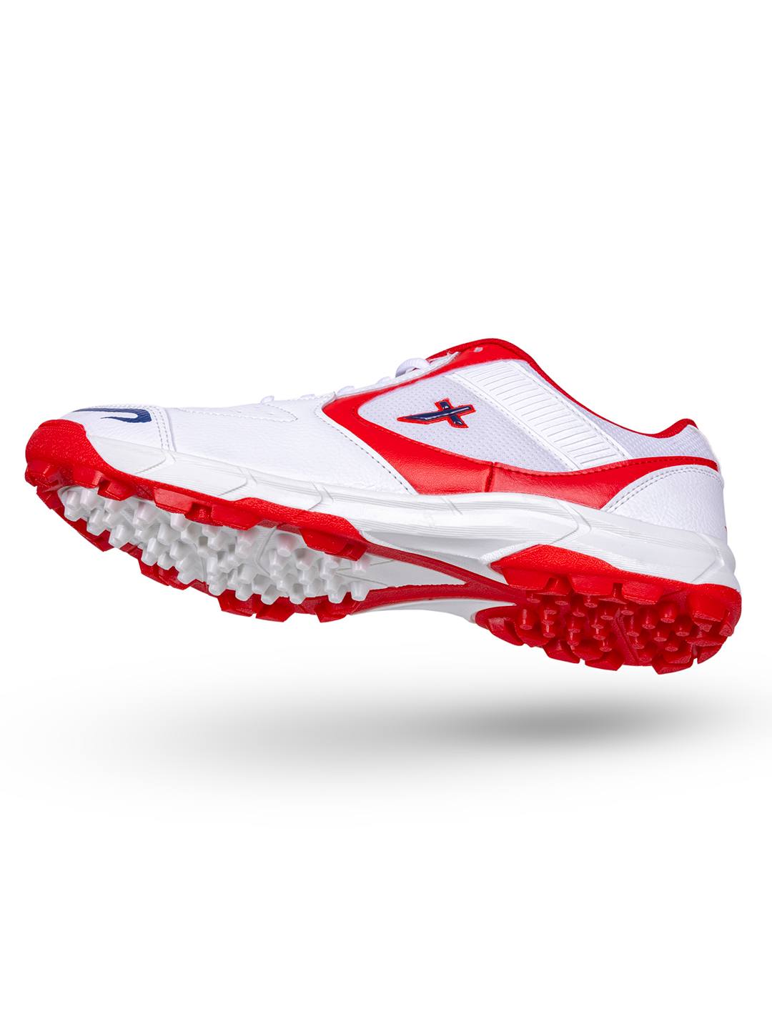 Vector X Pull up Cricket Sports Outdoor Shoes Synthetic Leather Upper/PVC Sole Studs for Men Velcro & Lace up|Lightweight & Durable Footwear|Ideal for Turf, Ground & Hard Surfaces