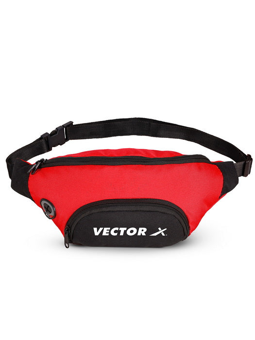 Vector X Stylish Waist Travel Hiking Chest/Fanny Bag with Adjustble Waist Belt, Pouch Sports Pack for Men and Women Premium Stitching, Handy,Versatile, Waterproof Bum Bag