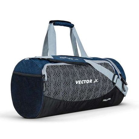 Vector X Miller Gym Bag for Women & Men, Sports Travel Duffel Bag Workout Bag Unisex | Water Resistant | Adjustable Shoulder Strap | Fitness Workout Carry Bag with Multiple Pockets