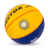Vector X HG 3X3 Official Match Ball (Basketball Federation of India) Specialized Reinforced Rubber Basketball