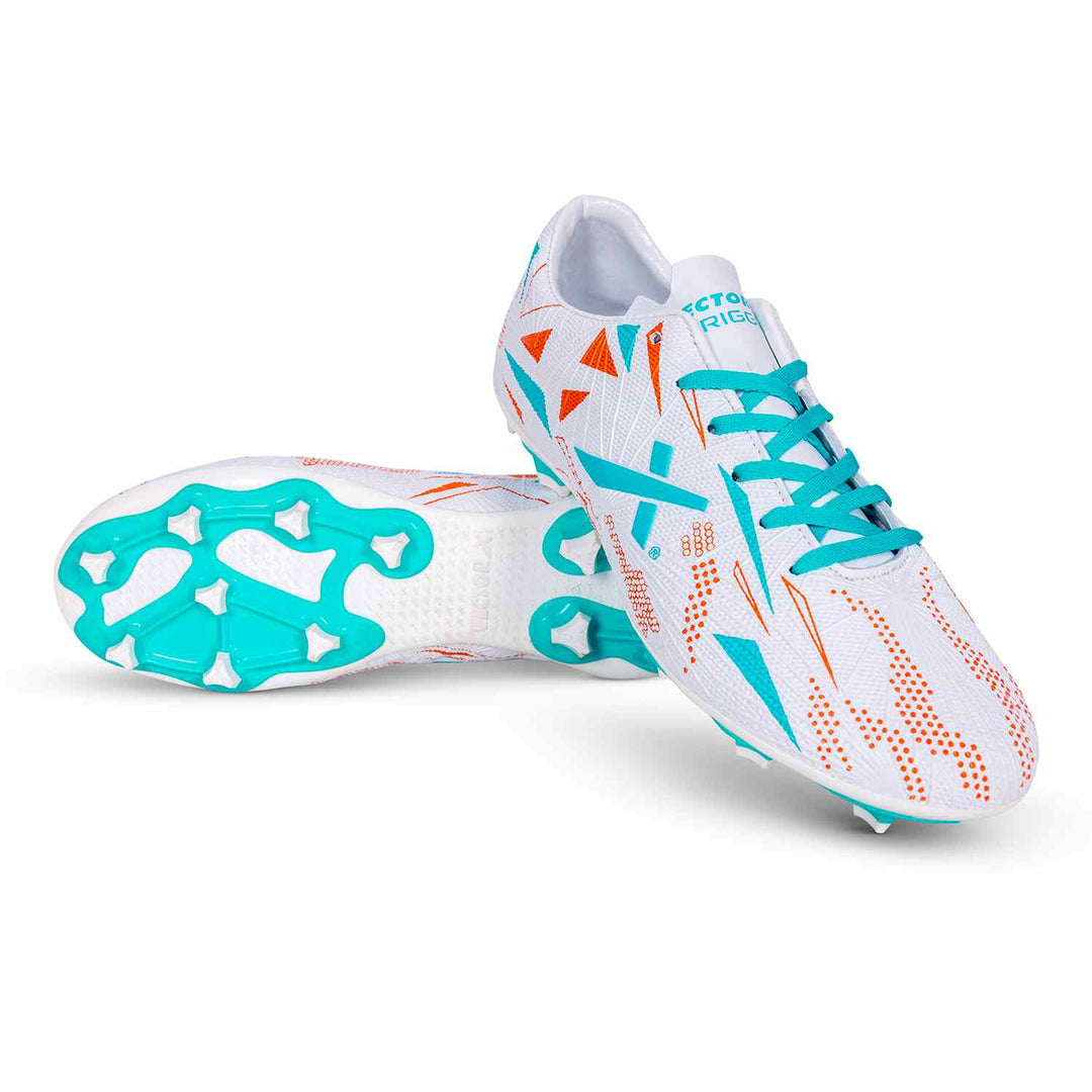 Vector X Trigger Football Shoe/Studs, Double Colored TPU Sole, Padded Footbed, Premoulded Heel Shoe for Men