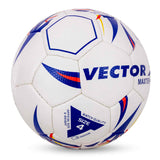 Vector X 32 Panel Maxter PU Hand Stitched Indoor/Outdoor Futsal Football with Low Bounce Bladder,Size 4, Suitable for Match and Training for Adut and Kids 10-14 Years