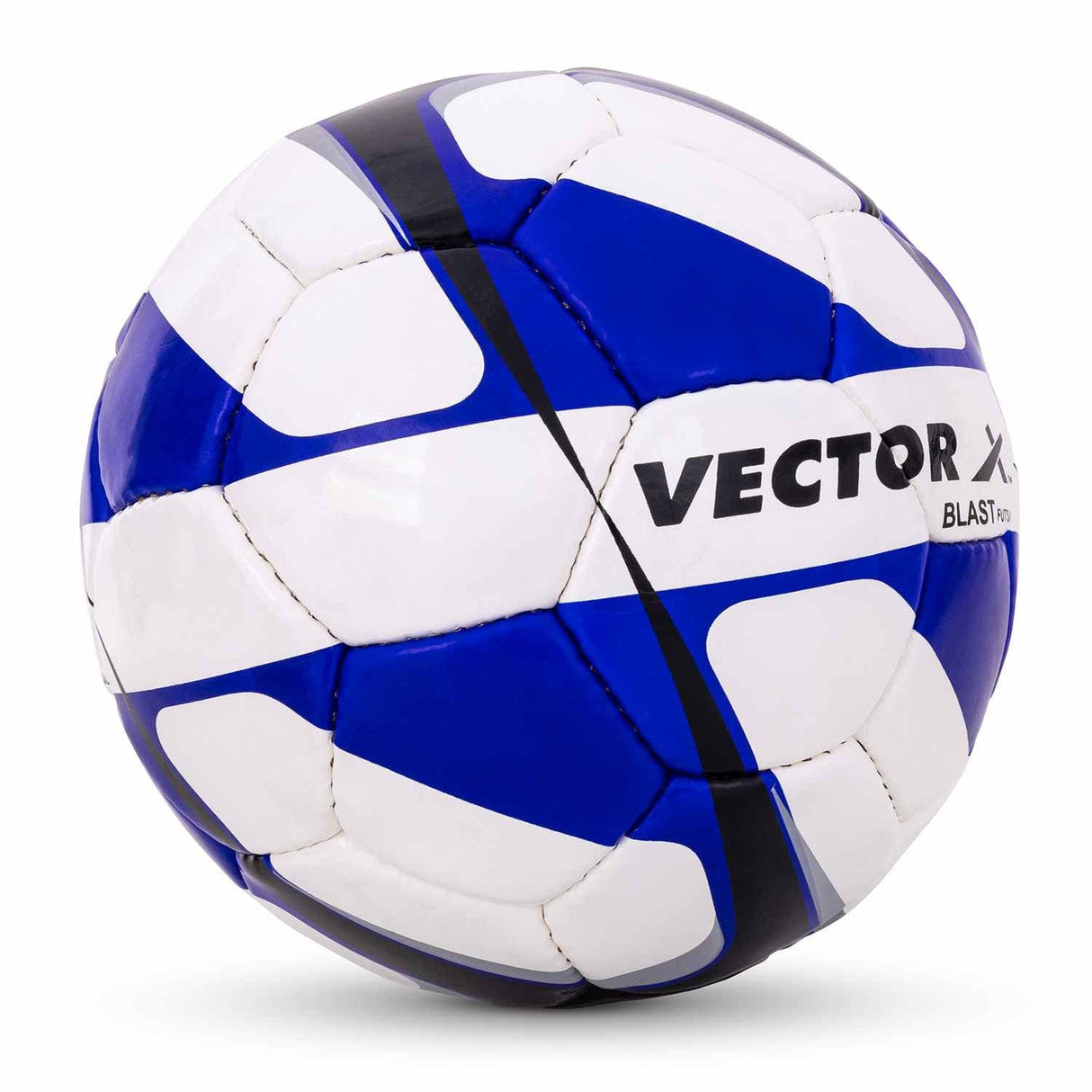 Vector X 32 Panel Blast Shiny PU Pasted Hand Stitched Indoor/Outdoor Futsal Football with Latex Bladder Suitable for Match and Training for Kids 10-14 Years