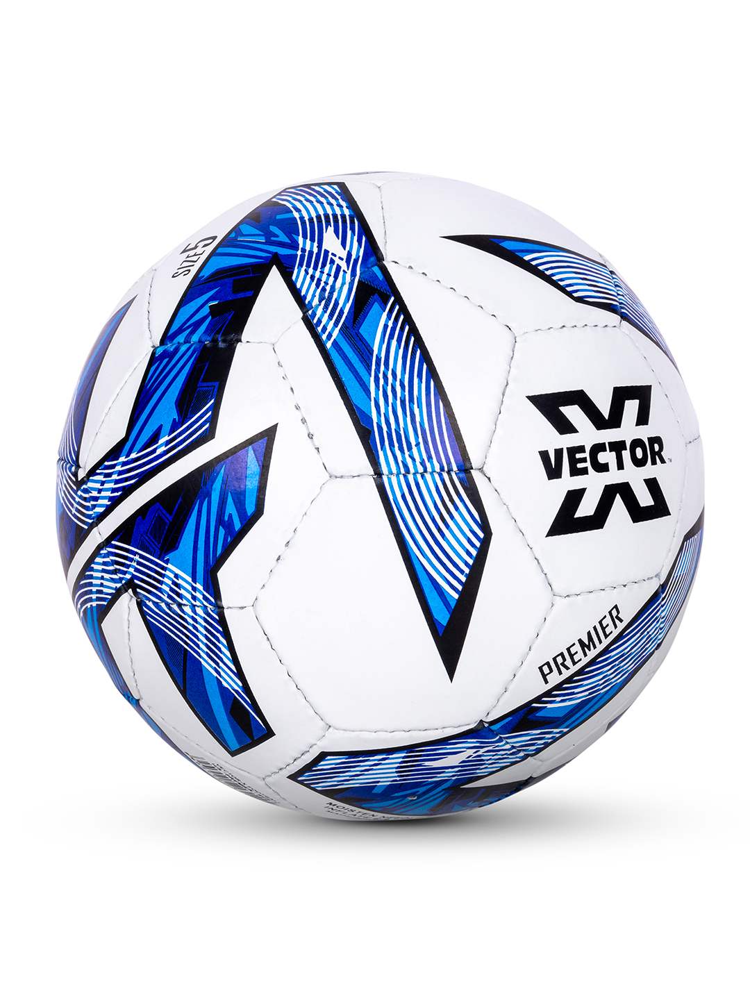 Vector X Premier Synthetic Rubberized Hand Stitched Indoor/Outdoor Water-Resistant Football with Latex Bladder, Suitable for Match and Training for Adults