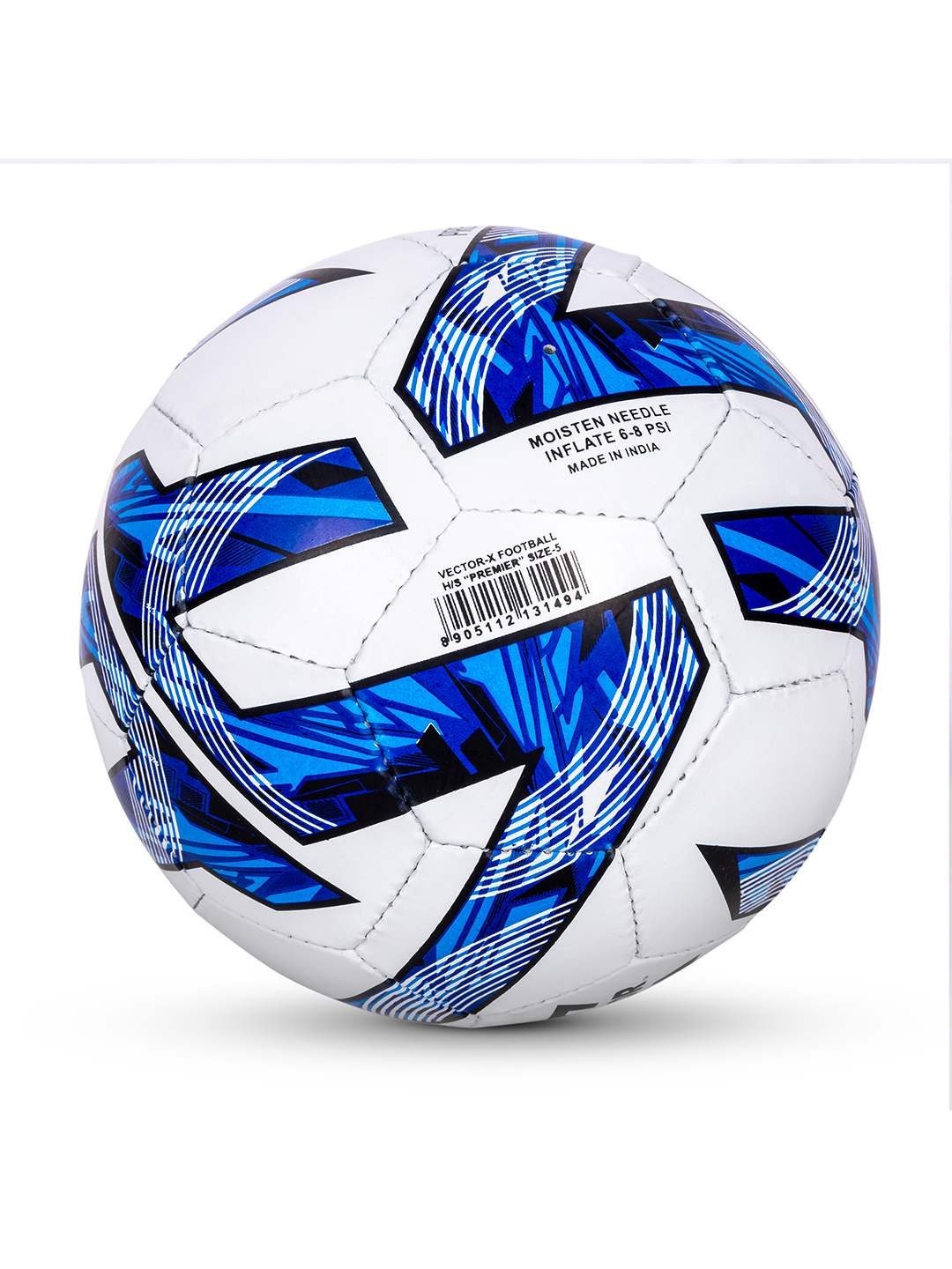 Vector X Premier Synthetic Rubberized Hand Stitched Indoor/Outdoor Water-Resistant Football with Latex Bladder, Suitable for Match and Training for Adults
