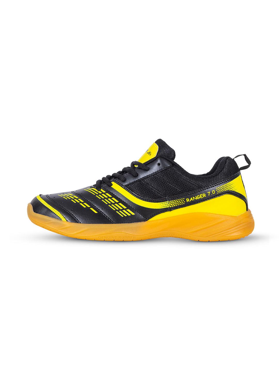 VECTOR X Ranger 7.0 Power Cushion Rubber Outsole Synthetic Mesh Badminton Shoes for Men Lightweight & Comfortable