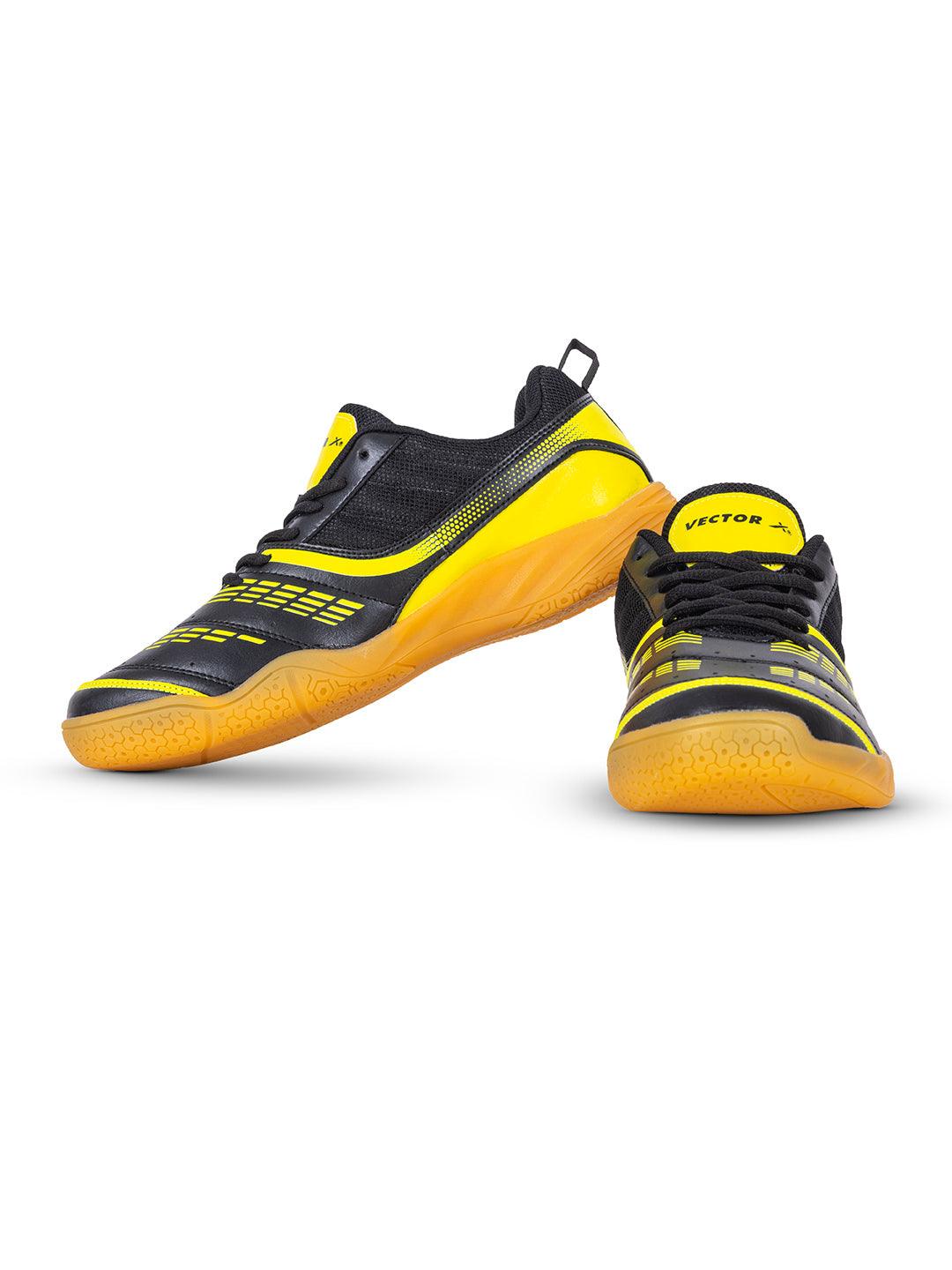 VECTOR X Ranger 7.0 Power Cushion Rubber Outsole Synthetic Mesh Badminton Shoes for Men Lightweight & Comfortable
