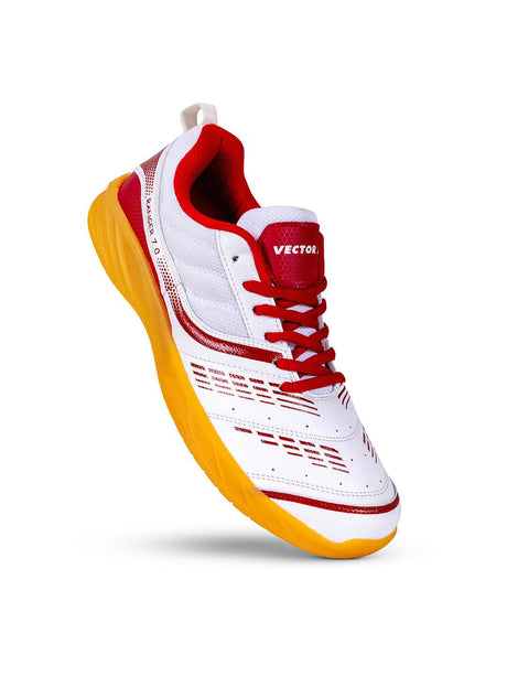 VECTOR X Ranger 7.0 Power Cushion Rubber Outsole Synthetic Mesh Badminton Shoes for Men Lightweight & Comfortable
