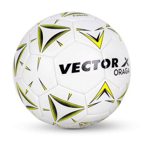 Vector X 32 Panel ORAGA Embossed PU Thermofused Indoor/Outdoor Futsal Football with Latyex Bladder Suitable for Match and Training for Adut and Kids 10-14 Years