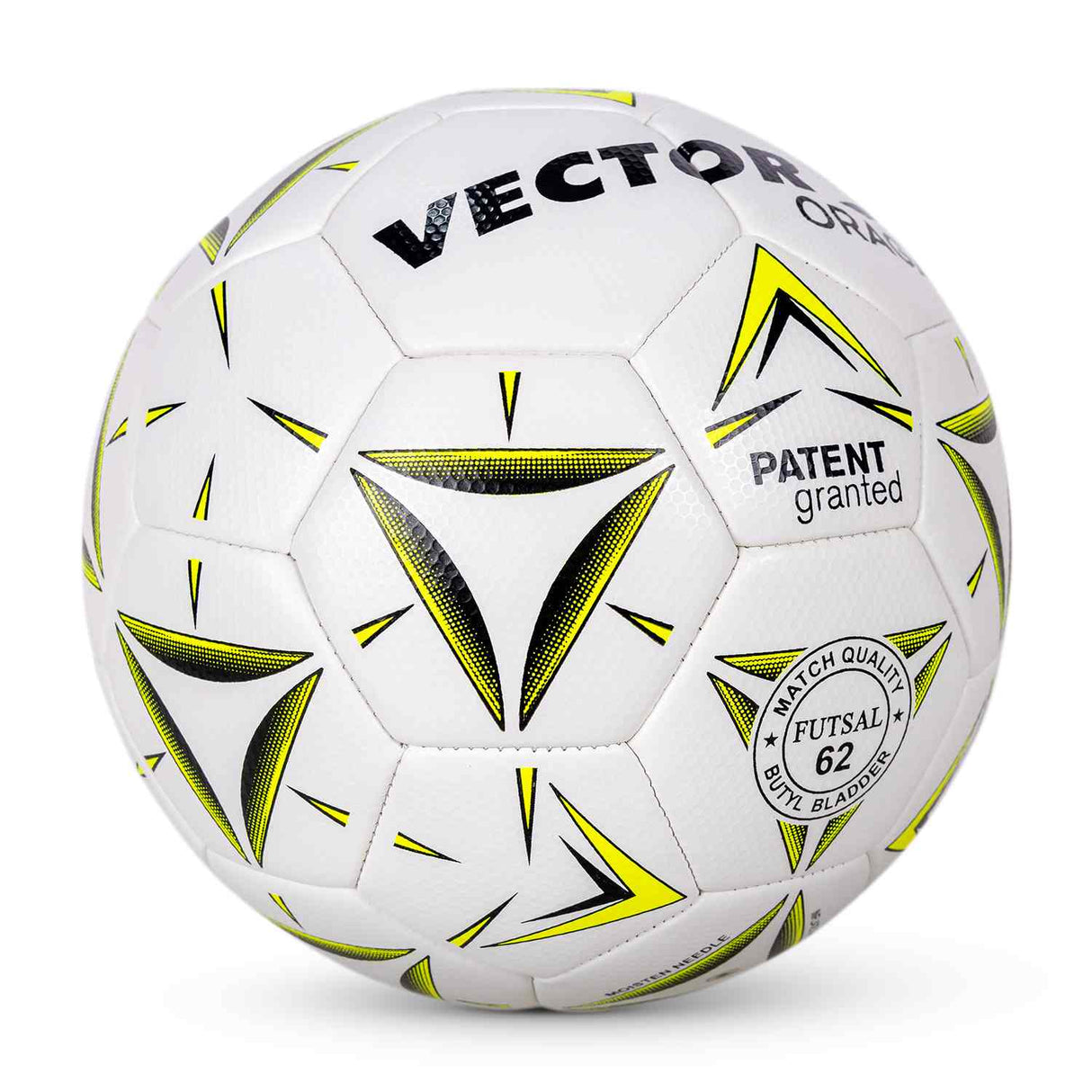 Vector X 32 Panel ORAGA Embossed PU Thermofused Indoor/Outdoor Futsal Football with Latyex Bladder Suitable for Match and Training for Adut and Kids 10-14 Years