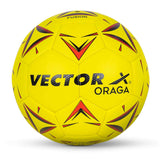 Vector X 32 Panel ORAGA Embossed PU Thermofused Indoor/Outdoor Futsal Football with Latyex Bladder Suitable for Match and Training for Adut and Kids 10-14 Years