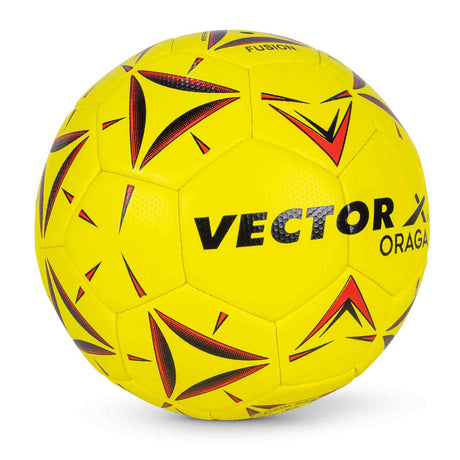 Vector X 32 Panel ORAGA Embossed PU Thermofused Indoor/Outdoor Futsal Football with Latyex Bladder Suitable for Match and Training for Adut and Kids 10-14 Years
