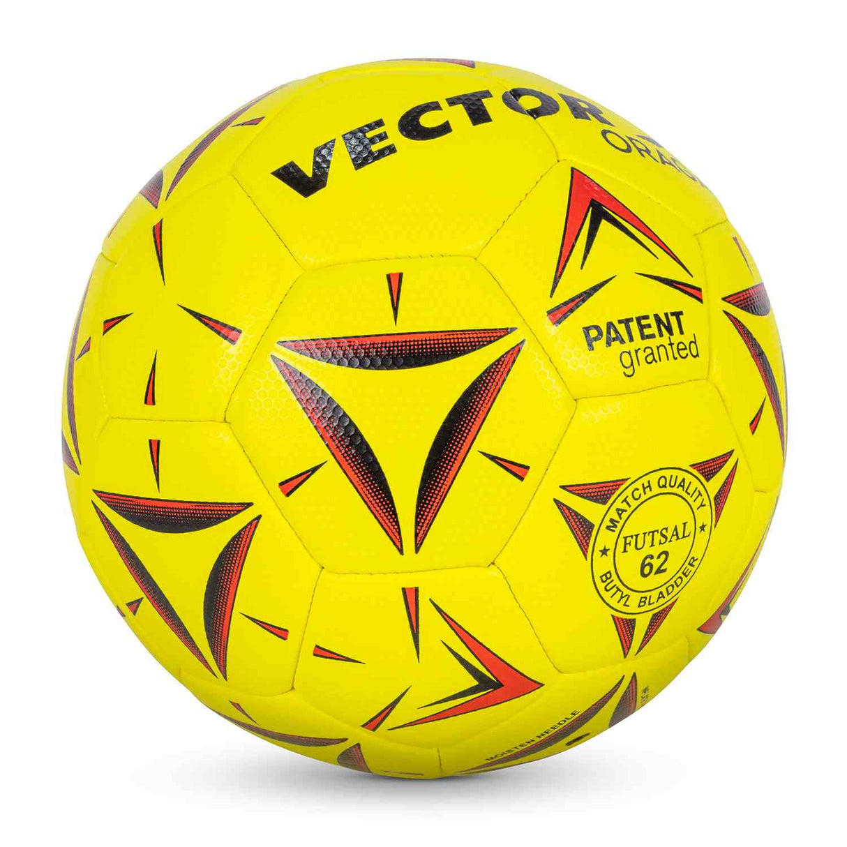 Vector X 32 Panel ORAGA Embossed PU Thermofused Indoor/Outdoor Futsal Football with Latyex Bladder Suitable for Match and Training for Adut and Kids 10-14 Years