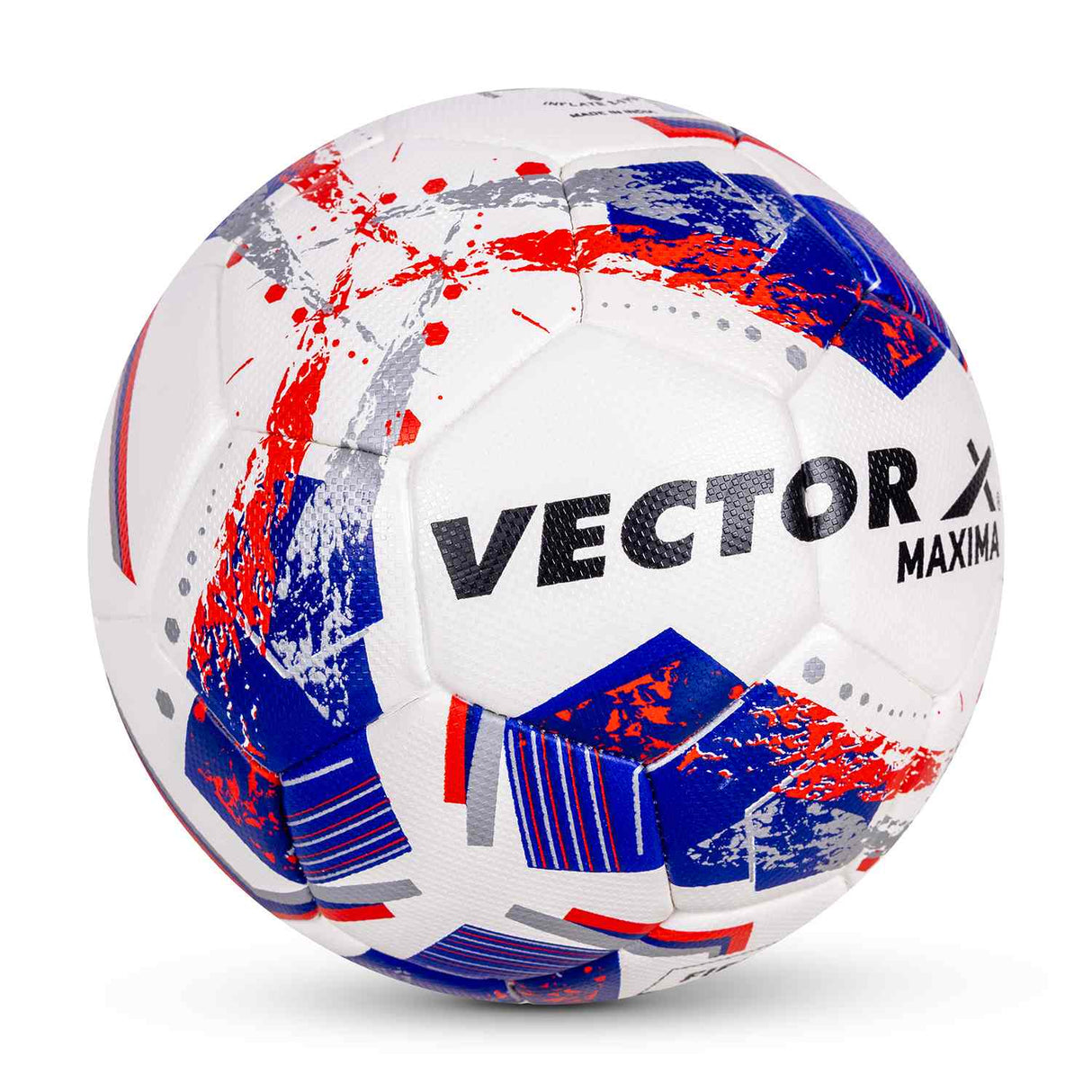 Vector X 32 Panel Maxima Rubber Thermo Fused FIFA Approved Indoor/Outdoor Football with Butyl Bladder,Suitable for Match and Training for Adut and Kids 10-14 Years