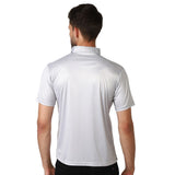 Men’s Polka Dots Printed Tshirts Grey | Polyester Collar T-Shirt for Men