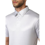 Men’s Polka Dots Printed Tshirts Grey | Polyester Collar T-Shirt for Men