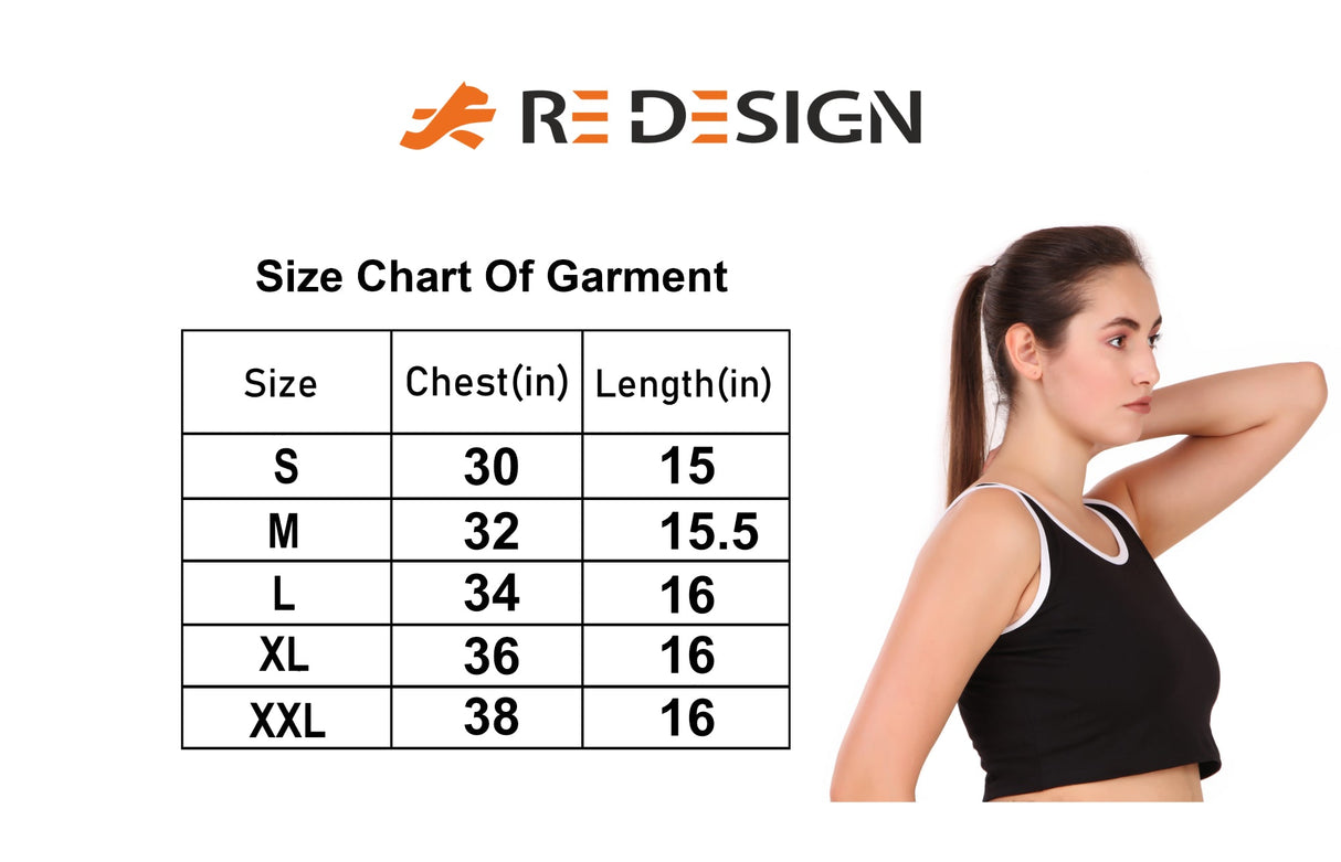 Cotton Crop Tank Top For Women (Pink)