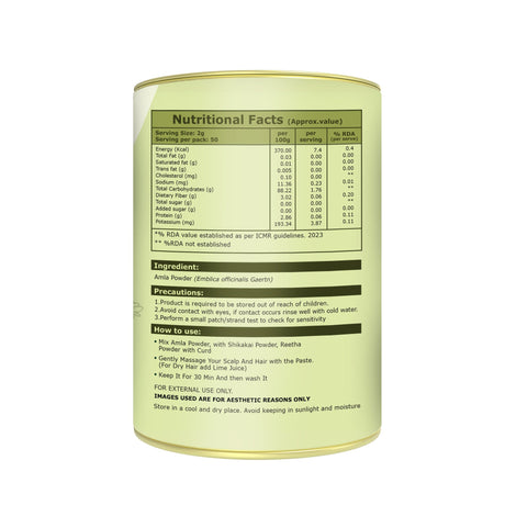 Organic Amla Powder  Natural Vitamin C | Hair, Skin & Immunity Support
