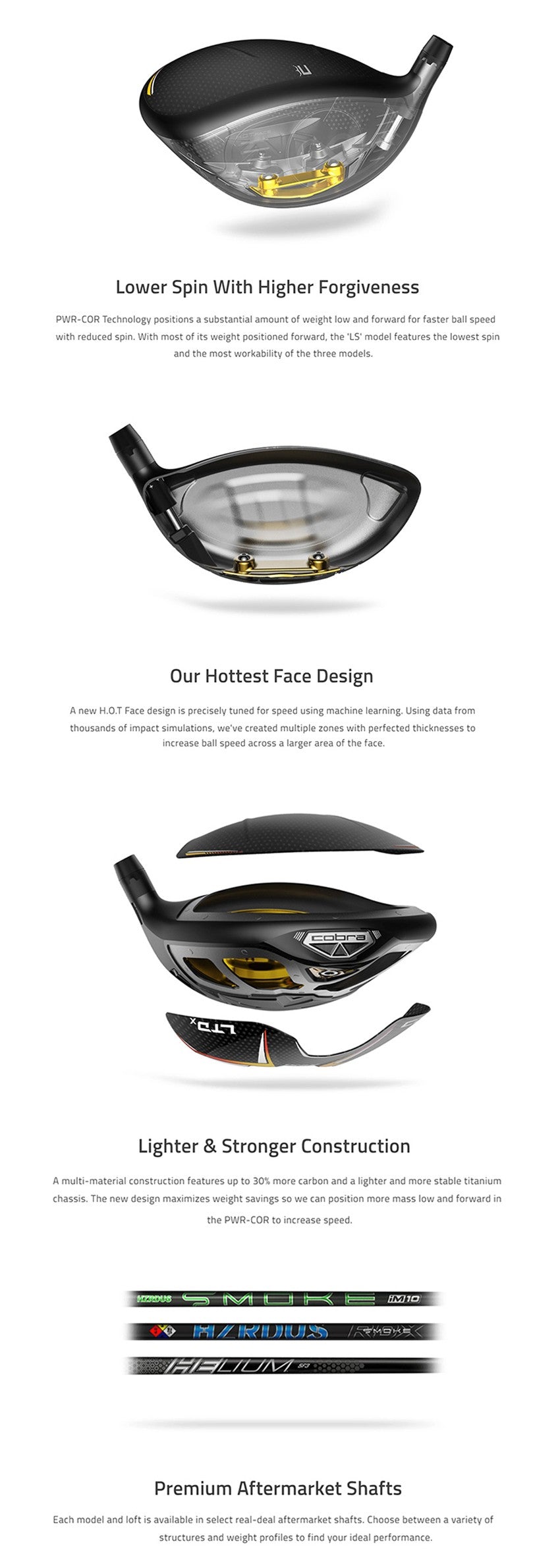 Cobra LTDx Driver - Peacoat/Red