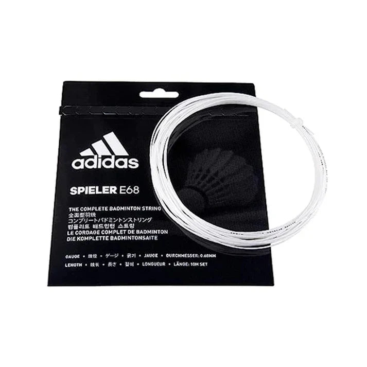 Spieler E68 Badminton String - Solar Yellow and White Adidas | KIBI SPORTS