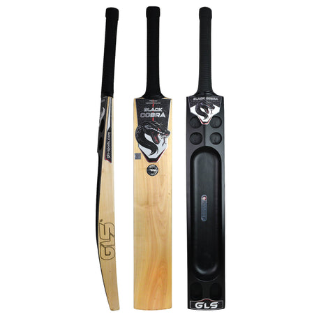 GLS Black Cobra Kashmir Willow Scoop Bat For Hard Tennis Ball | Greenland Enterprises (Gls Sports)
