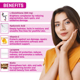 L-Glutathione Reduced+ | With Hyaluronic Acid, Vitamin E & Biotin | 60 Veg Tablets