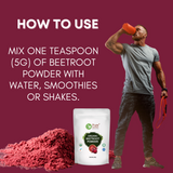 Organic Beetroot Powder | USDA Organic Beetroot Root Powder | Natural Superfood Powder