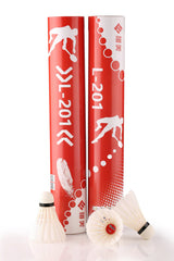 翎美 L201 鹅毛羽毛球（10只装）