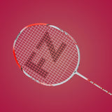 Lite 74 Strung Badminton Racket (Fiery Coral) - 6U/G5