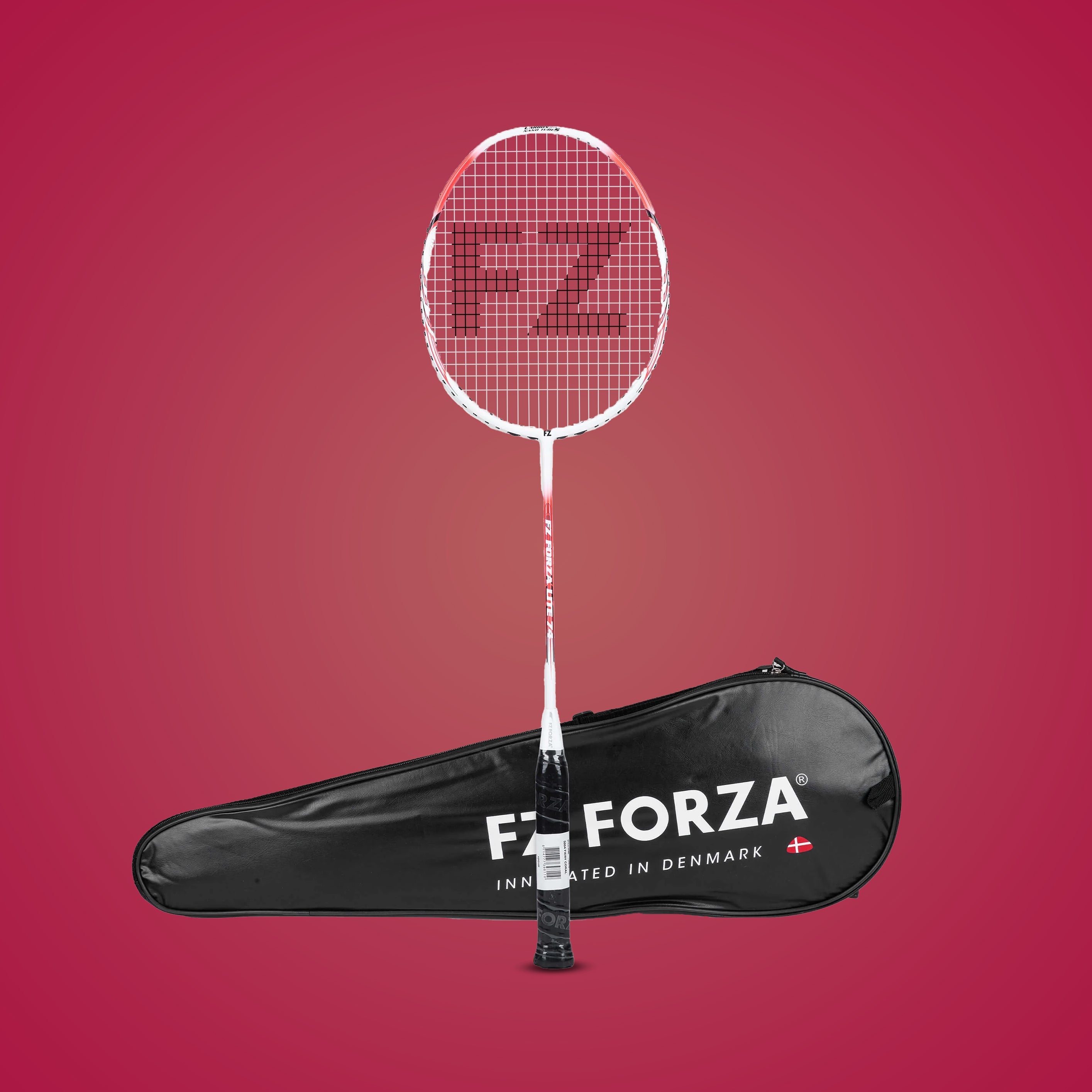 Lite 74 Strung Badminton Racket (Fiery Coral) - 6U/G5