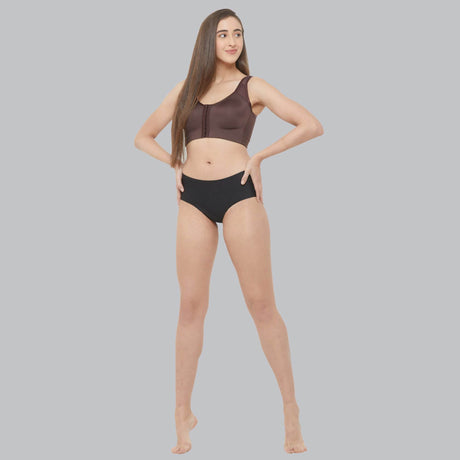 Ultimate Comfort Front Closure Full Coverage Non-Padded Non-Wired Bra for Posture Support