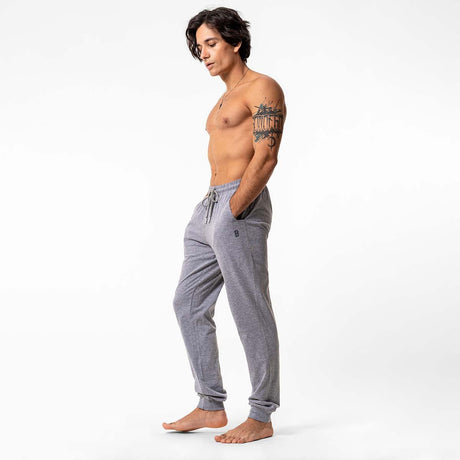 Lounge Life Sleepwear Bottom for Men - Grey Melange