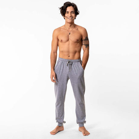 Lounge Life Sleepwear Bottom for Men - Grey Melange